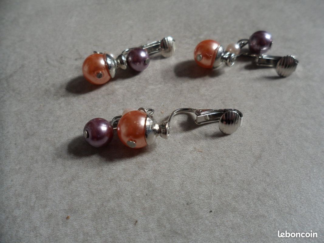 Longues boucles d'oreilles argent massif fil d'oreille et cristal