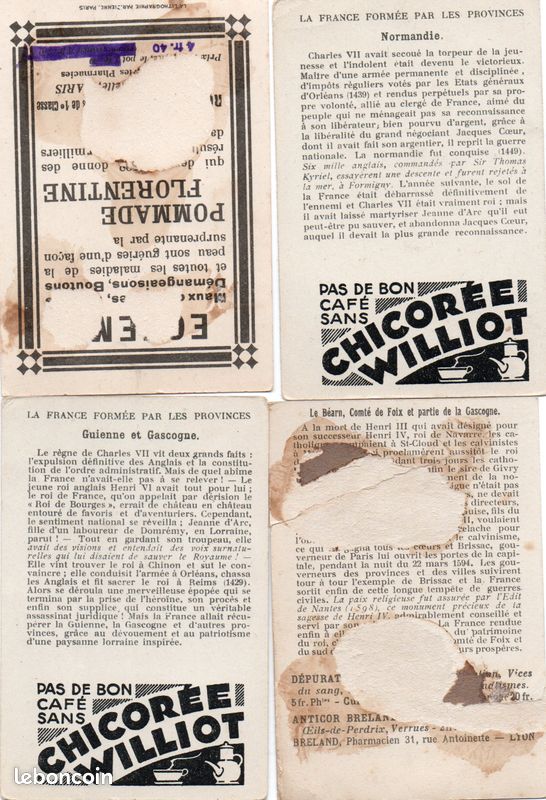Chromos " la France formée par les provinces " (image 6)
