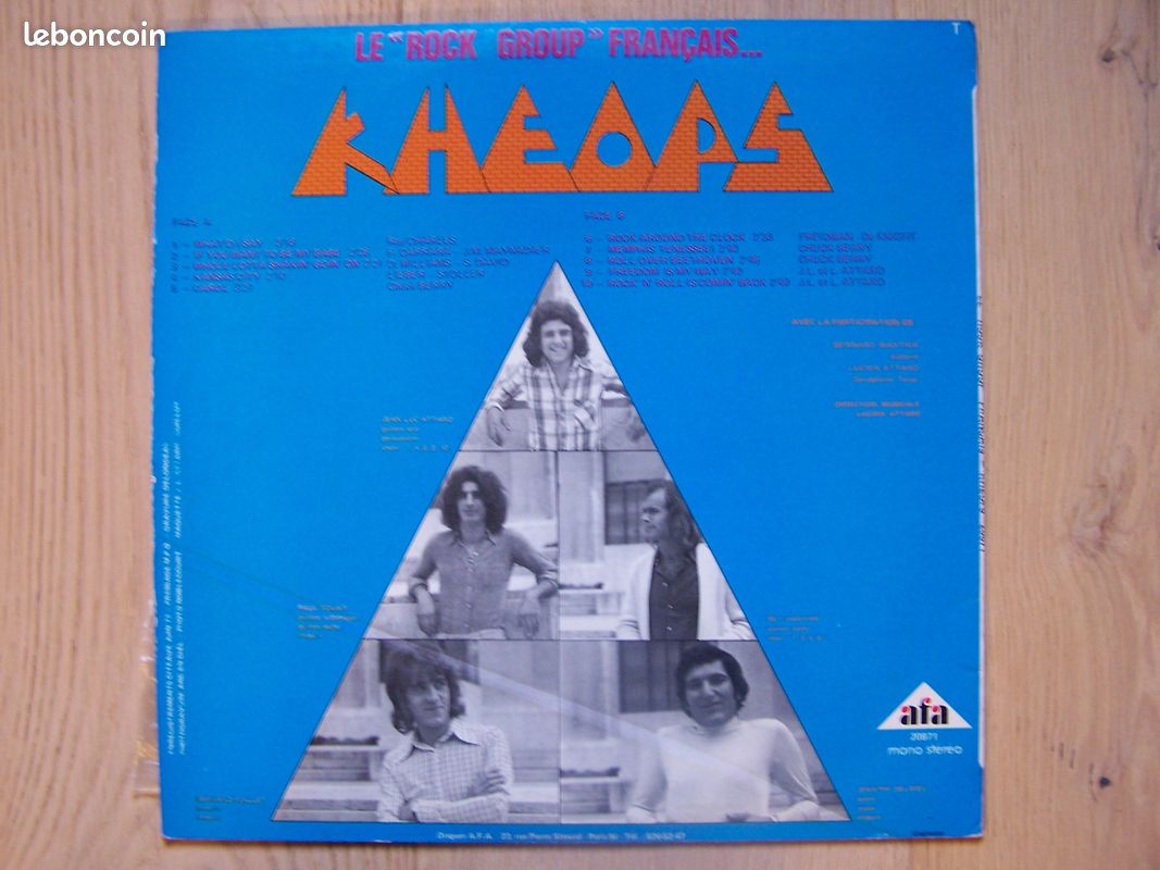 Disque 33T kEOPS Le "ROCK GROUP" FRANCAIS 1973 (image 2)
