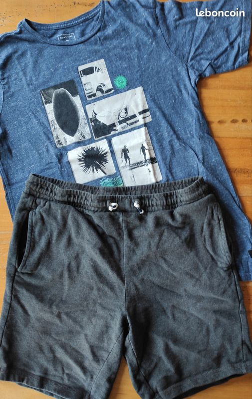 Lot tee shirt et short quicksilver (image 1)