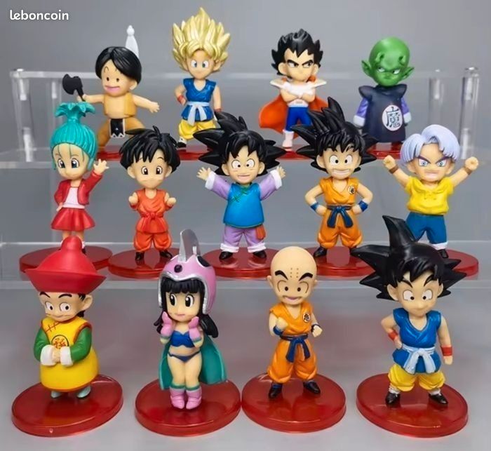 Lot De 36 Figurines Dragon Ball DBZ – Bandai, Tailles Et Marques Variées, D'occasion