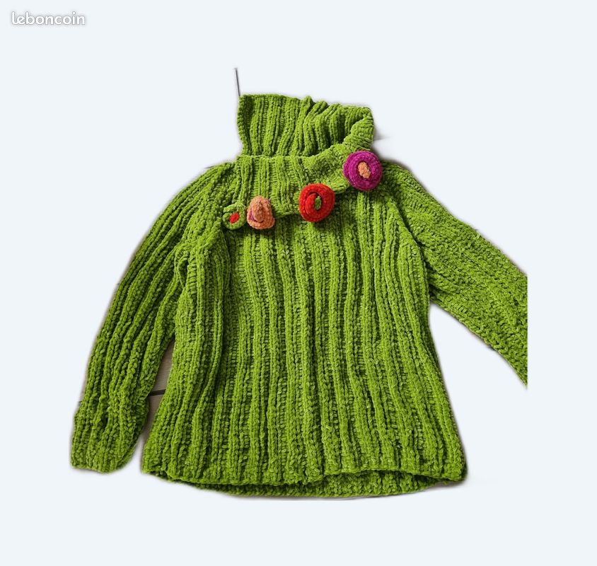 Veste tricotée main (image 1)