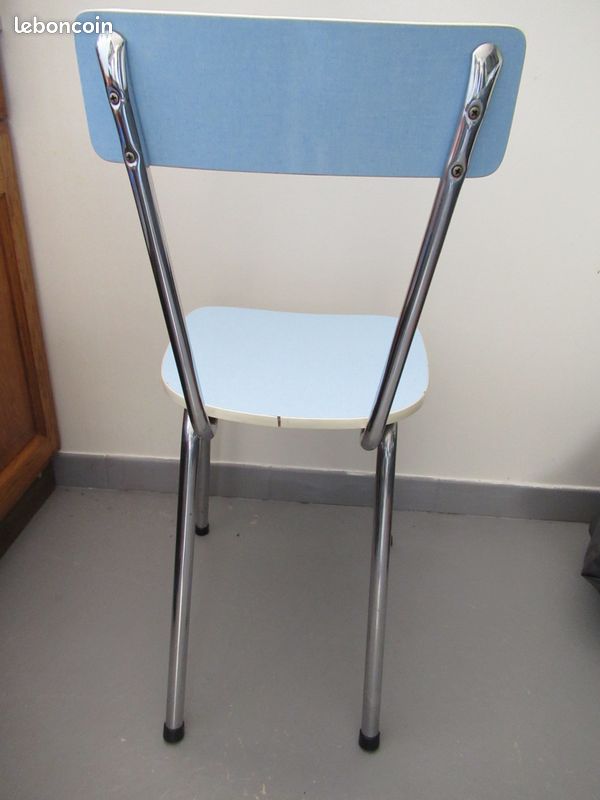 Chaise Formica bleu ciel (image 2)