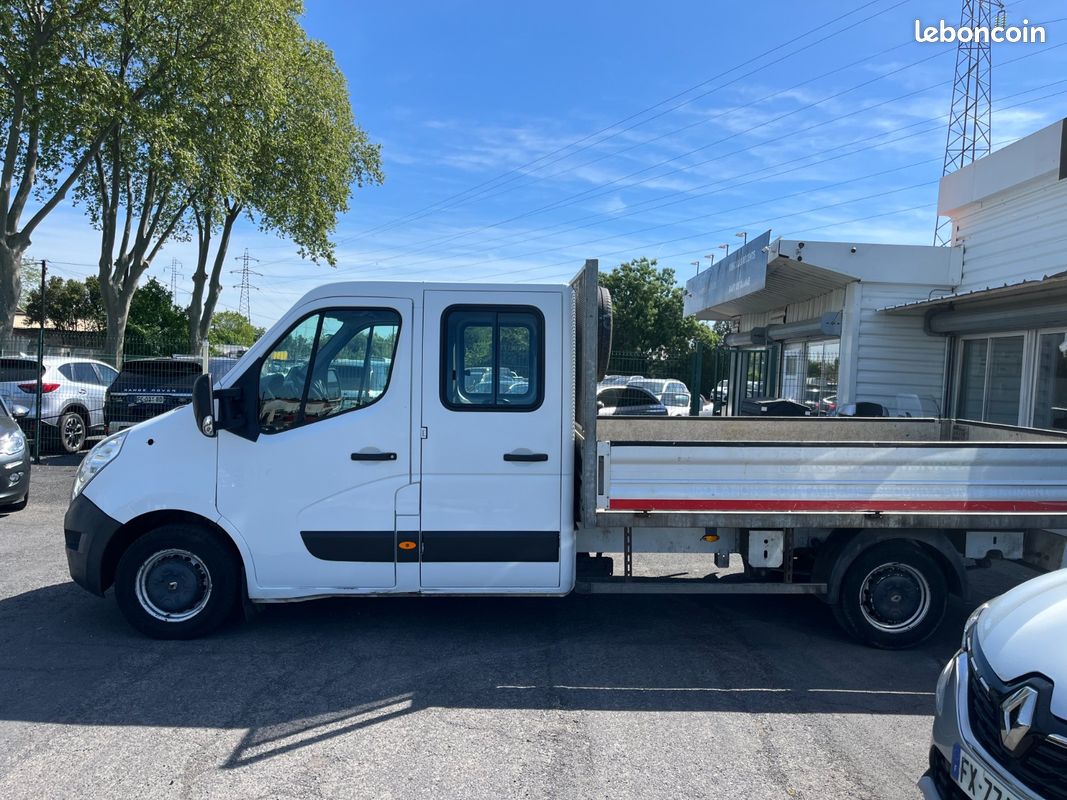 Renault MASTER III BENNE CABINE RALLONGER PLATEAU L3H1 3,5t 2.3 DCI 130CV 7 PLACES (122 000 KMS ) MOTEUR A CHAINE TVA RECUPERABLE (image 4)