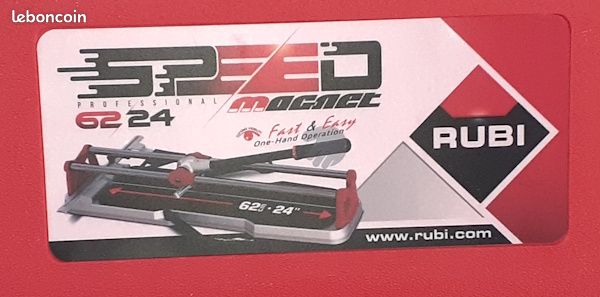 Coupe-carreaux manuel RUBI Speed 62 magnet + coffret, L.620 mm (image 3)