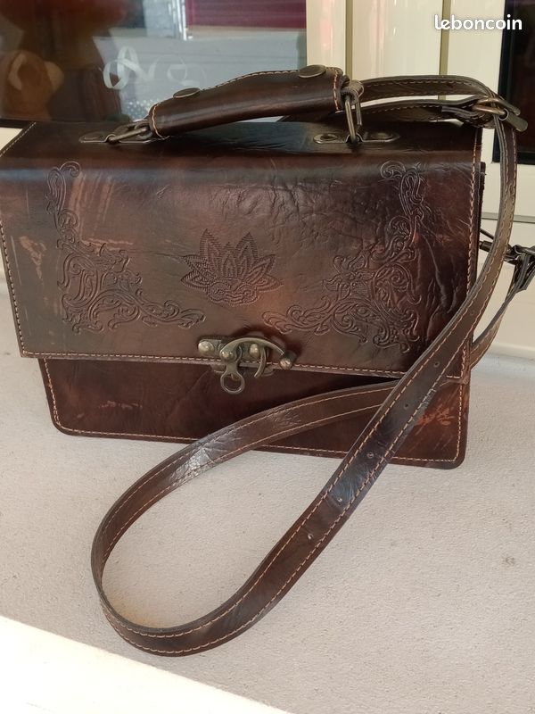 Sacoche/cartable en Gros cuir Solide Accessoires Bagagerie