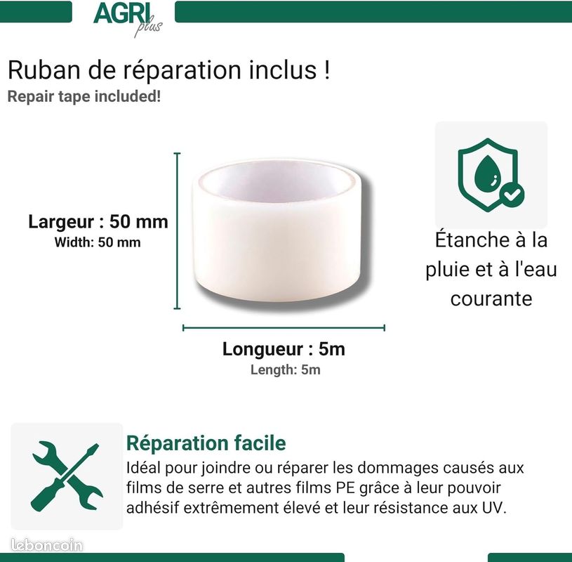 Film De Grille De Film De Serre Résistant à La Déchirure