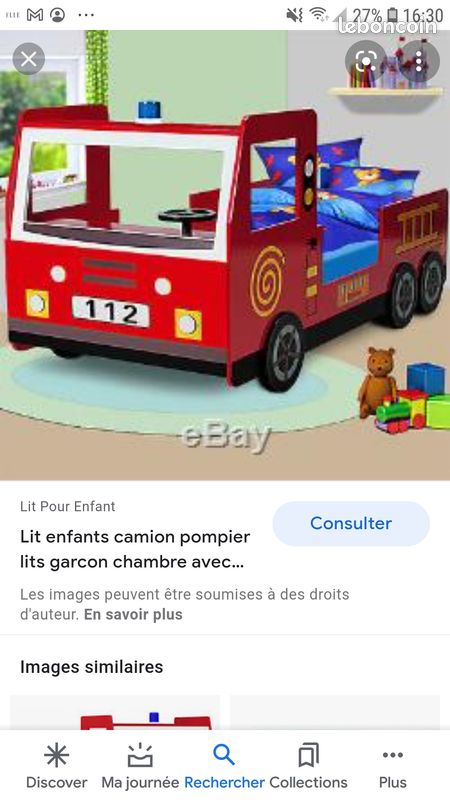 Lit camion de pompier (image 1)