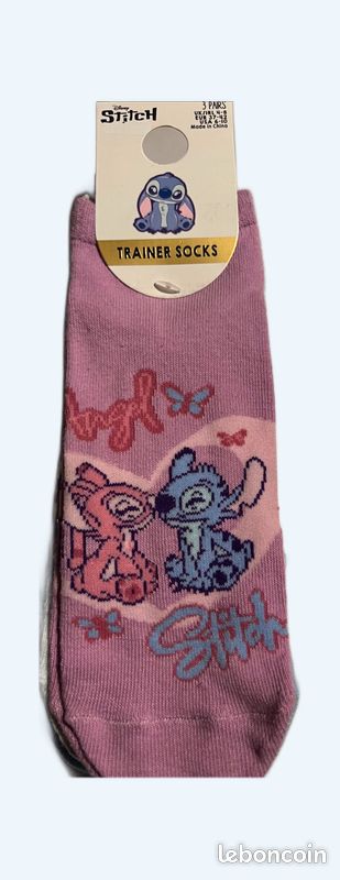Lot de 3 paires de socquettes Stitch (image 1)