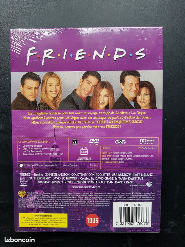 Coffret DVD 'Friends' - Saison 5 intégrale (image 2)