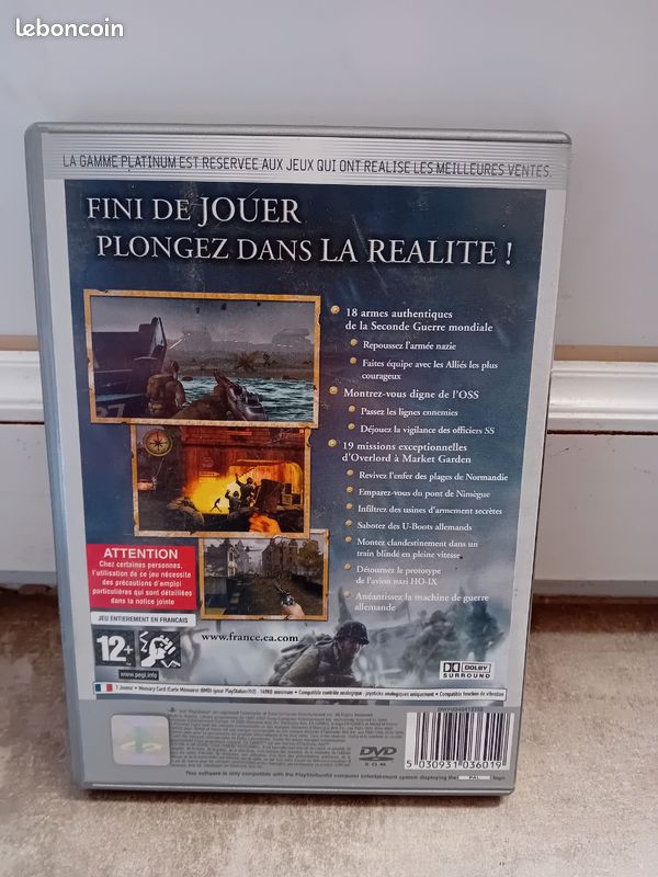 Jeu Ps2 medal of gonnor en première ligne (image 2)