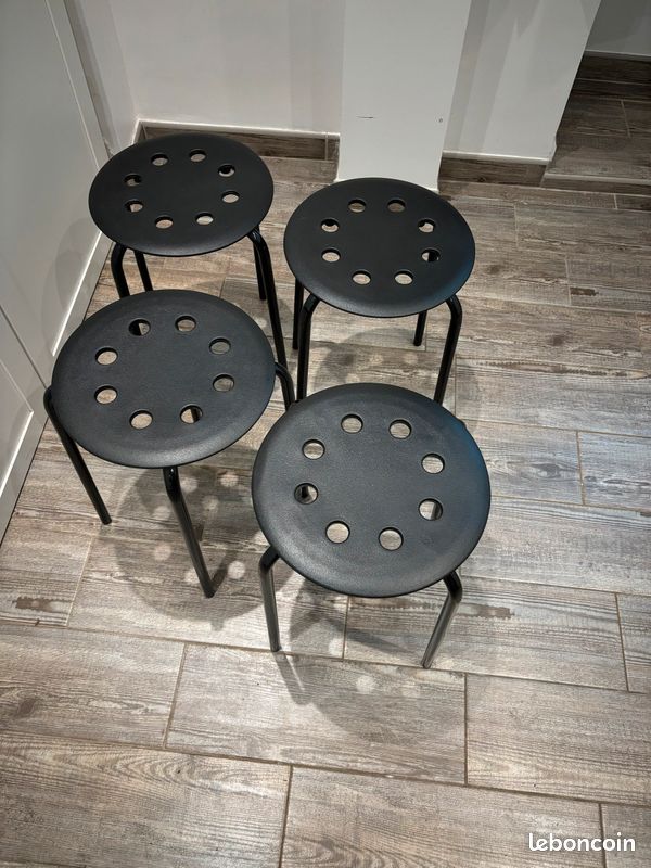 Lot 4 Tabourets Ikea Marius neuf (image 1)
