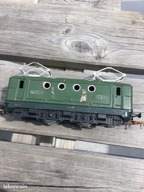 Caisse Locomotive électrique JEP BB 8101 – échelle O (1/43), Métal, France
