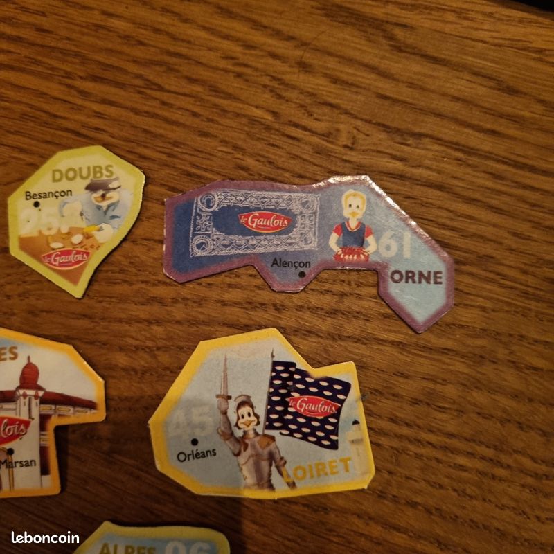 Lot n2 de magnets - Régions de France : 7 magnets (Le Gaulois) (image 2)