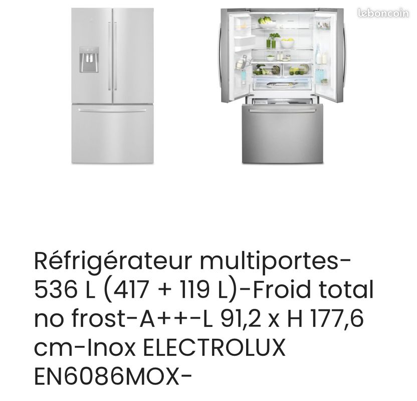 Réfrigérateur combiné electrolux (image 3)