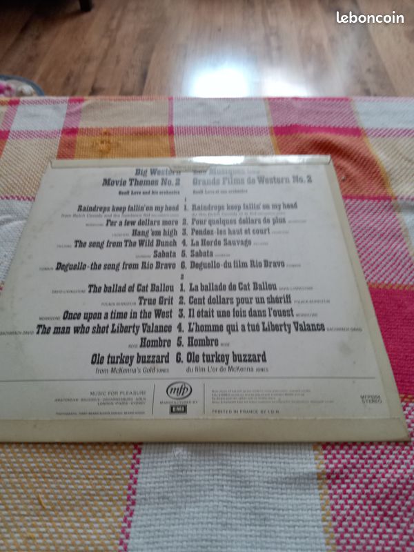 ALBUM VINYL 33T Musique de films de western (image 2)