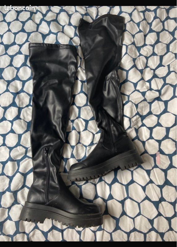 Bottes Hautes Botte Pimkie Femme Pimkie Bottes à Talon Noir Croco