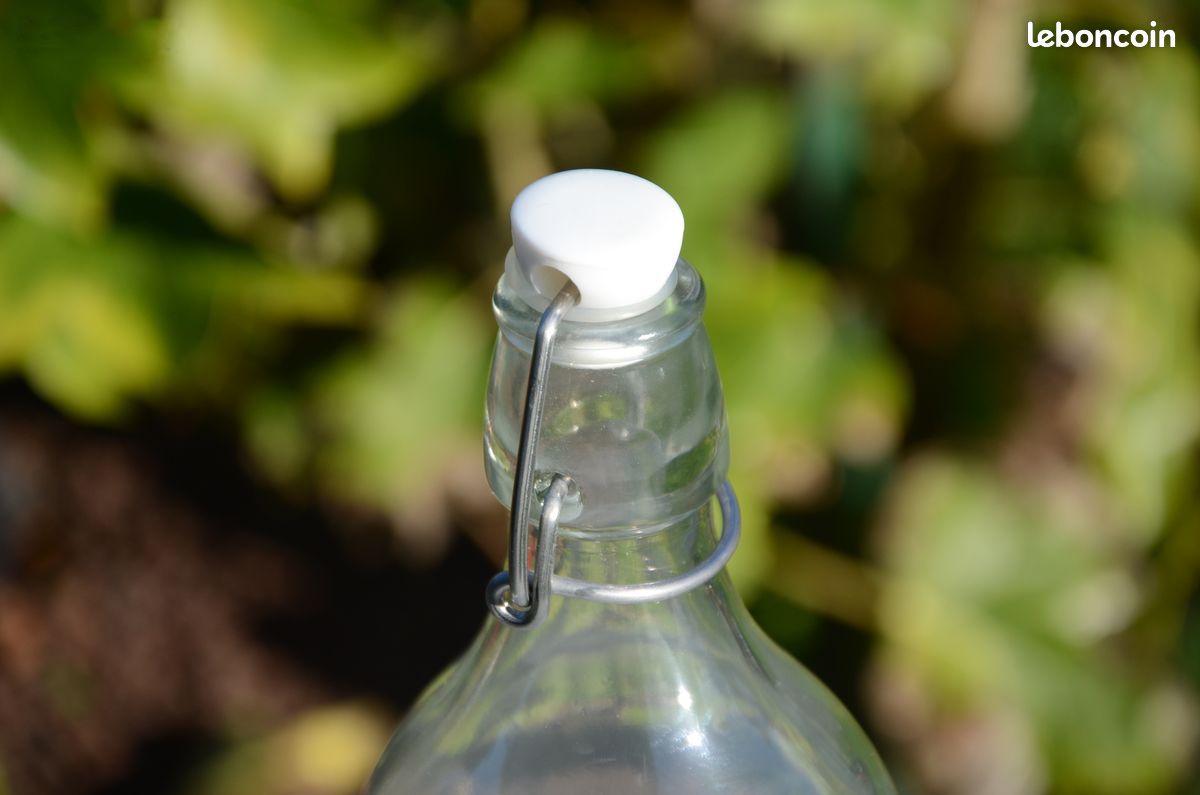 Bouteille en verre transparent ~ tb état (image 3)