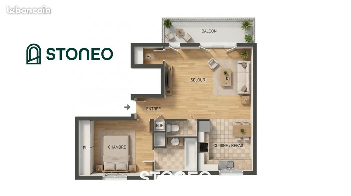 Appartement 2 pièces 56 m² · à Boulogne-Billancourt · 56 m² · 470 000 €