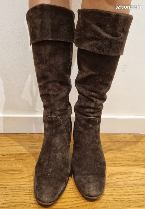 Bottes talon en daim (image 3)