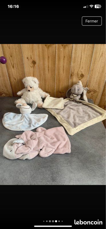 Doudou ou peluche unité aux choix (image 4)