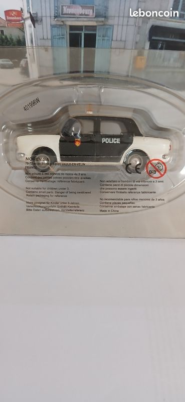Modèle Réduit Norev Simca 1000 Police - Échelle 1/43, Boîte Vitrine, Occasion Pour Collection