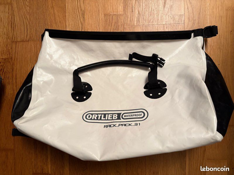 Sac Ortlieb Rack-Pack 49L – Blanc, étanche, Vélo (made In Germany, Neuf)