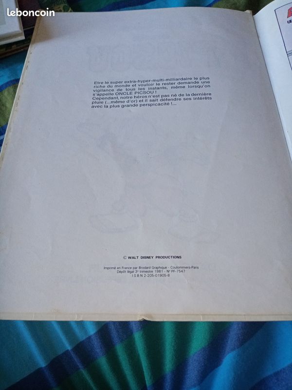 Bd bande dessinée picsou milliardaire, malgré lui Dargaud éditeur collection Walt Disney (image 4)