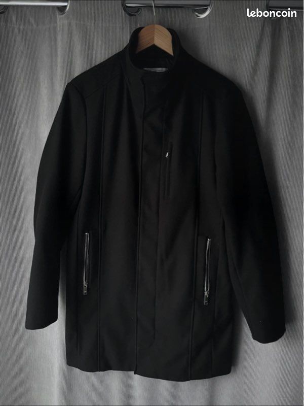 Manteau long noir (image 2)