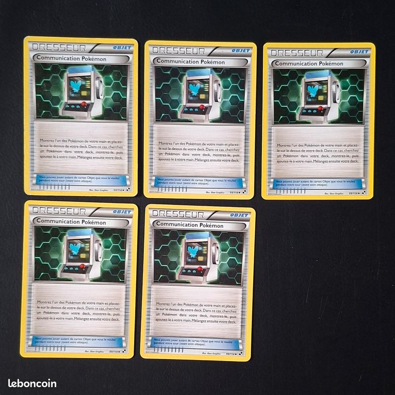 Lot Cartes Pokémon – Dresseur - Noir et Blanc - N°2 (image 4)