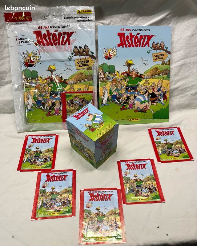 Boîte Panini Asterix - 36 Pochettes Stickers Et Cartes, Album « Voyages », 164 Stickers Dont 36 Holographiques