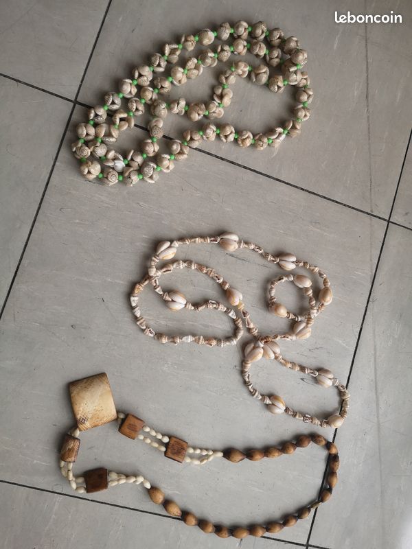 Véritable collier en coquillage du pacifique (image 1)