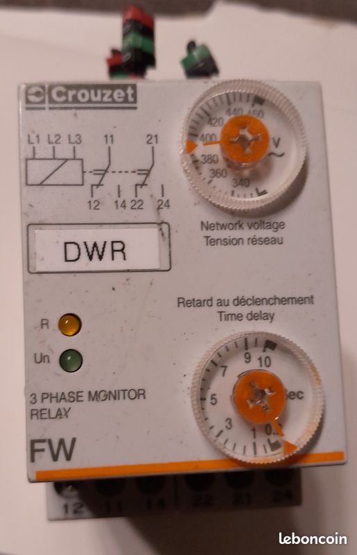 Relais 3 phases Monitor Crouzet FW 3x320 v Occasion (image 1)