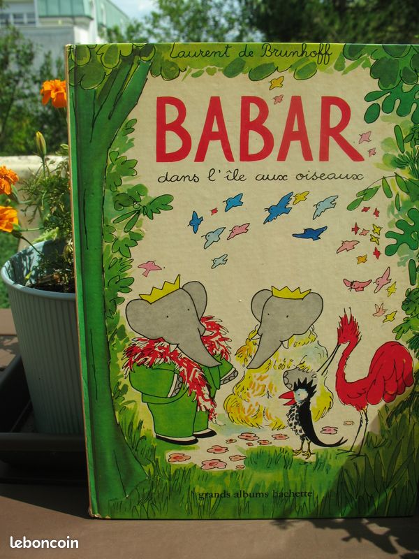 BABAR dans l'ile aux oiseaux --- BABAR et la planete molle ---- GRANDS ALBUMS HACHETTE (image 2)