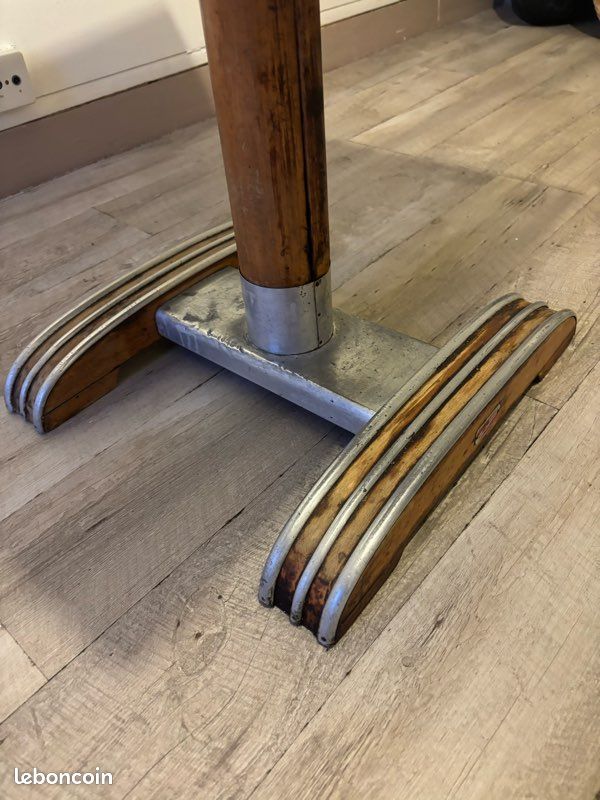 Table de bistrot bois zinc et formica (image 2)
