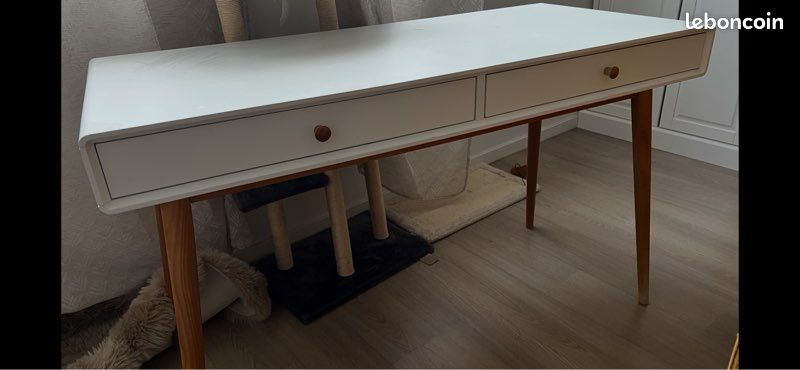 Bureau 2 tiroirs la redoute et chaise But (image 4)