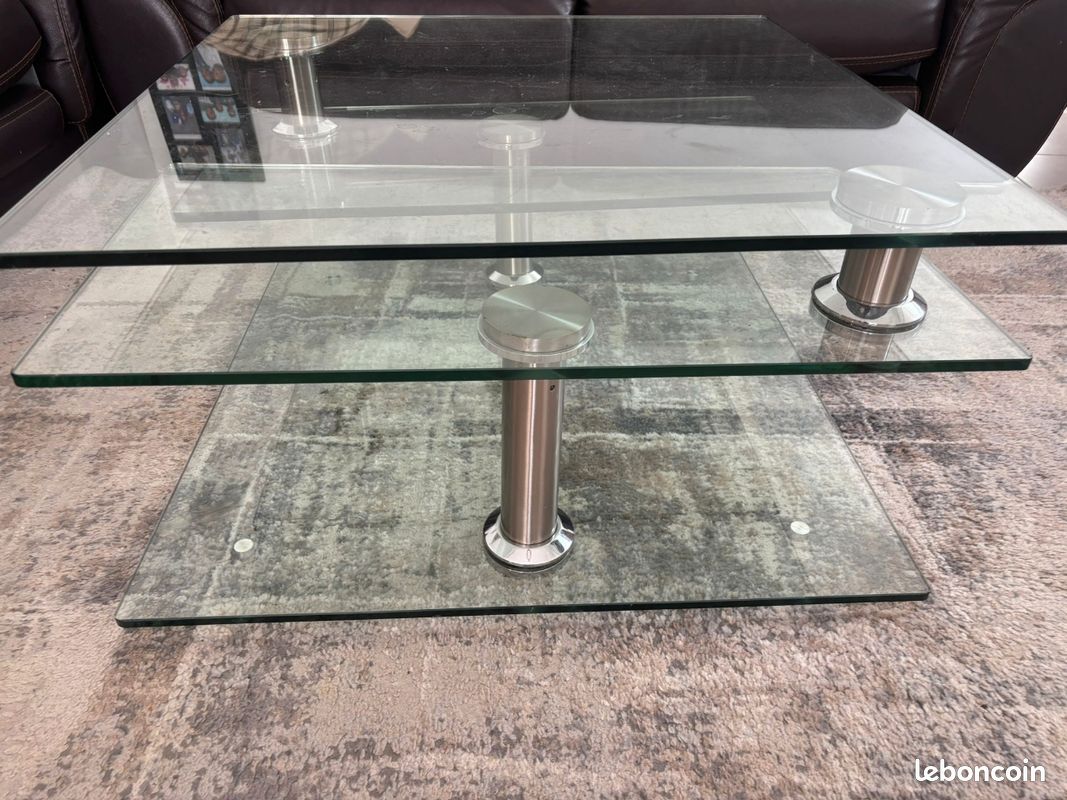 Table basse en verre modulable (image 2)