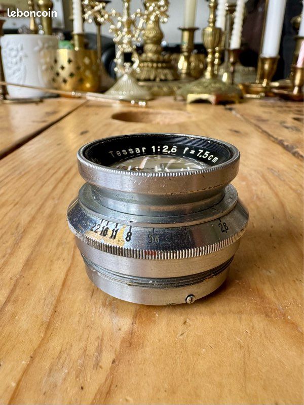 Objectif Carl Zeiss Jena Tessar 1:2,8 F=7,5 cm (image 2)