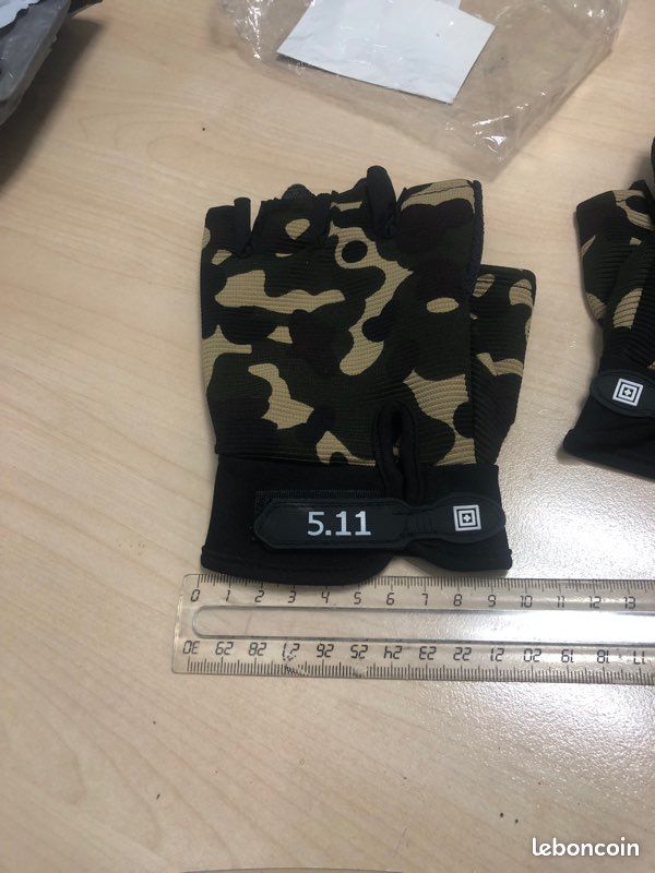 Gants Demi-Doigt militaire, camouflage tactique , armée NEUF (image 4)