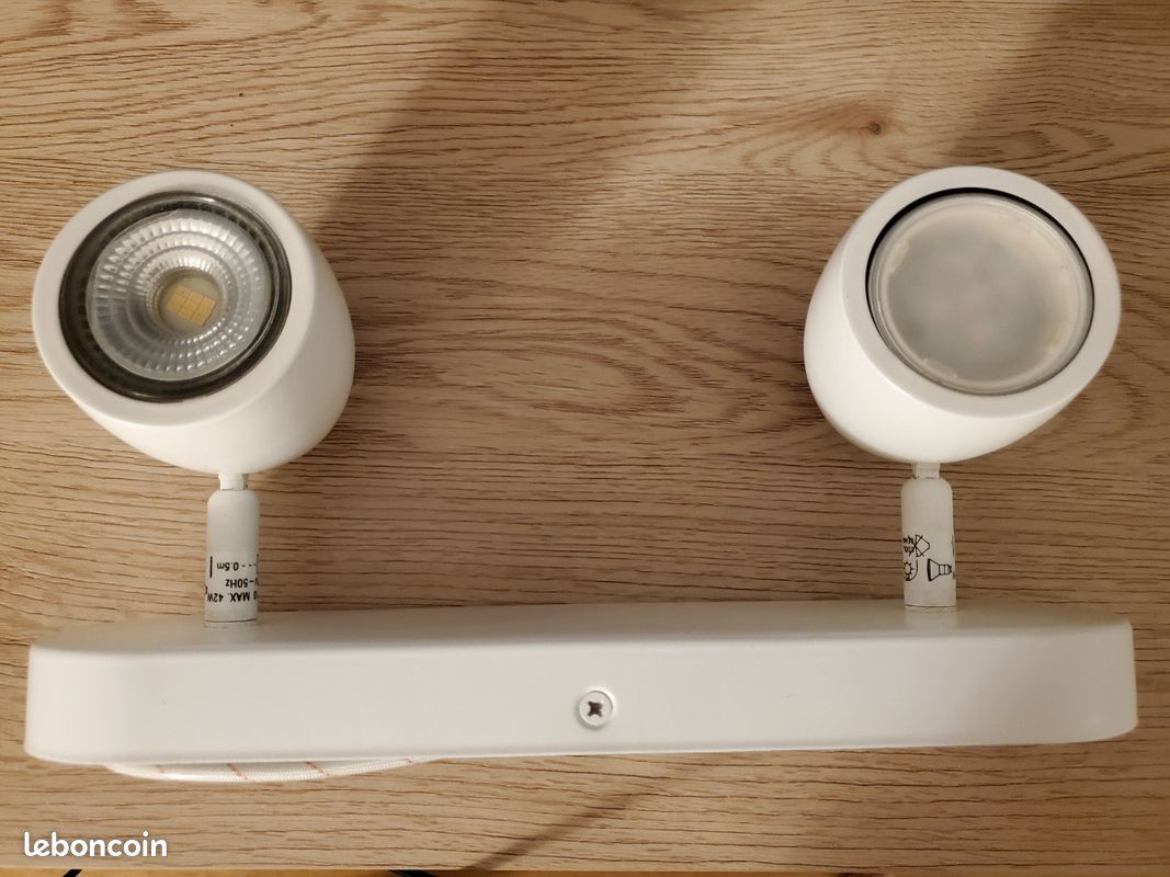 Spot double orientable - Blanc (image 1)