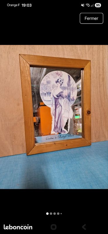 Miroir avec sérigraphie Deauville (MEC93) (image 1)