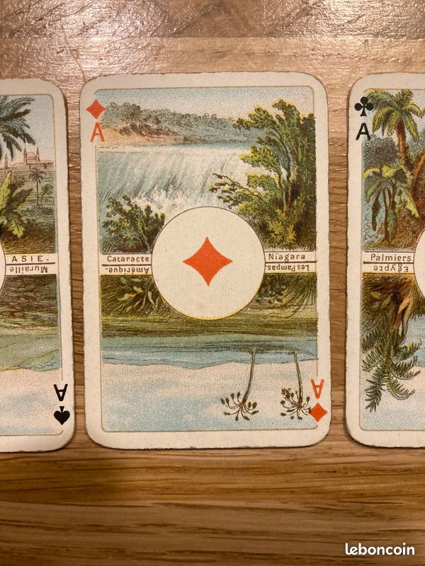 ANCIEN JEU DE Cartes 52 Cartes B. DONDORF Frankfurt Patience KARTEN 163