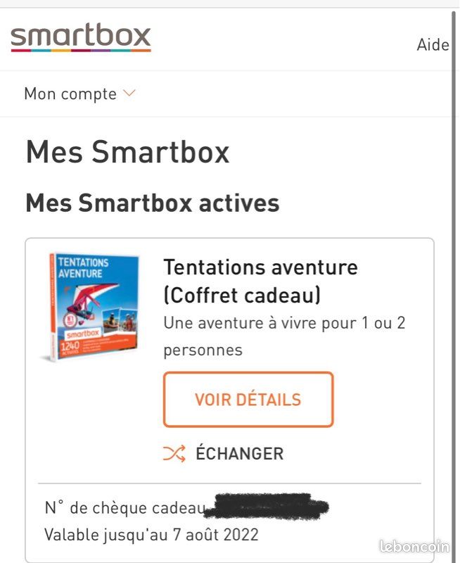 Smartbox tentative aventure (image 5)