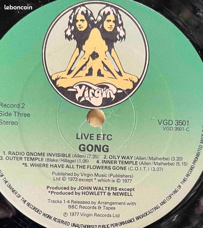 ♥🎼 2x33t 🇫🇷🇬🇧🇦🇺 Gong (Live Etc.) ✹ 1977 eo (image 5)