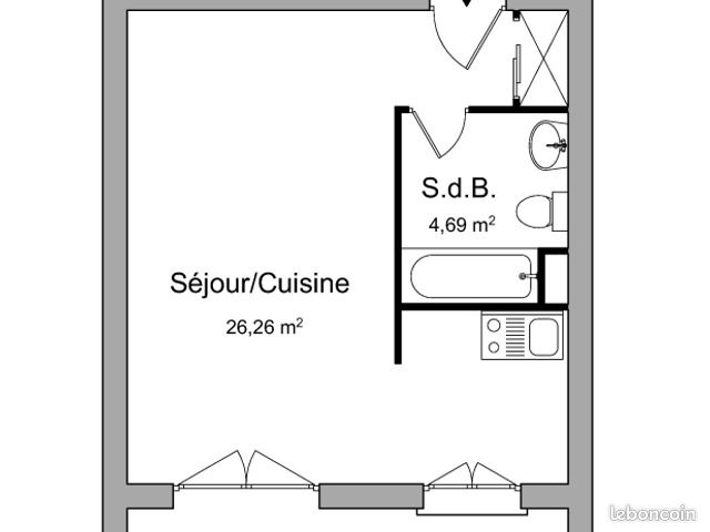Studio 1 pièce 31 m² - Limoges 87000 (image principale 5)