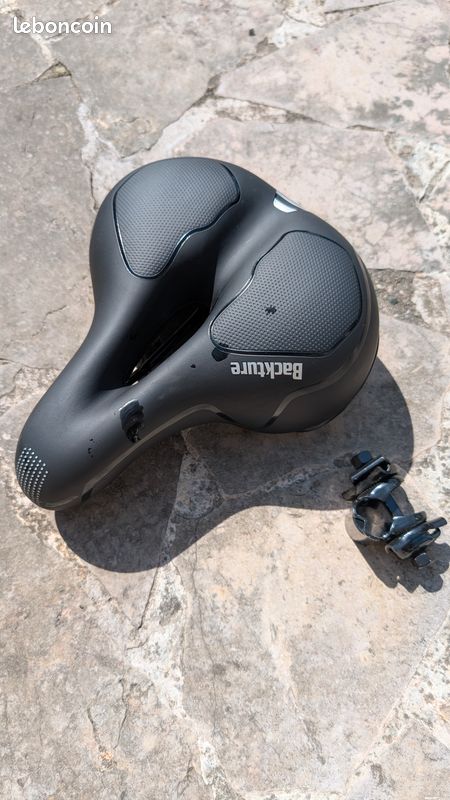 Selle de vélo en mousse à mémoire de forme épaisse, douce, confortable, creuse, respirante, extra large