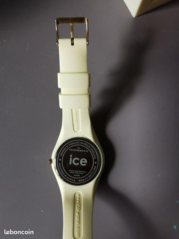 Montre Ice Watch jaune pâle (image 3)