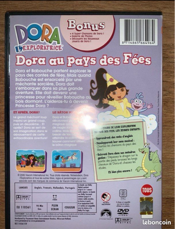 DVD Dora L’exploratrice Dora au pays des fées (image 3)
