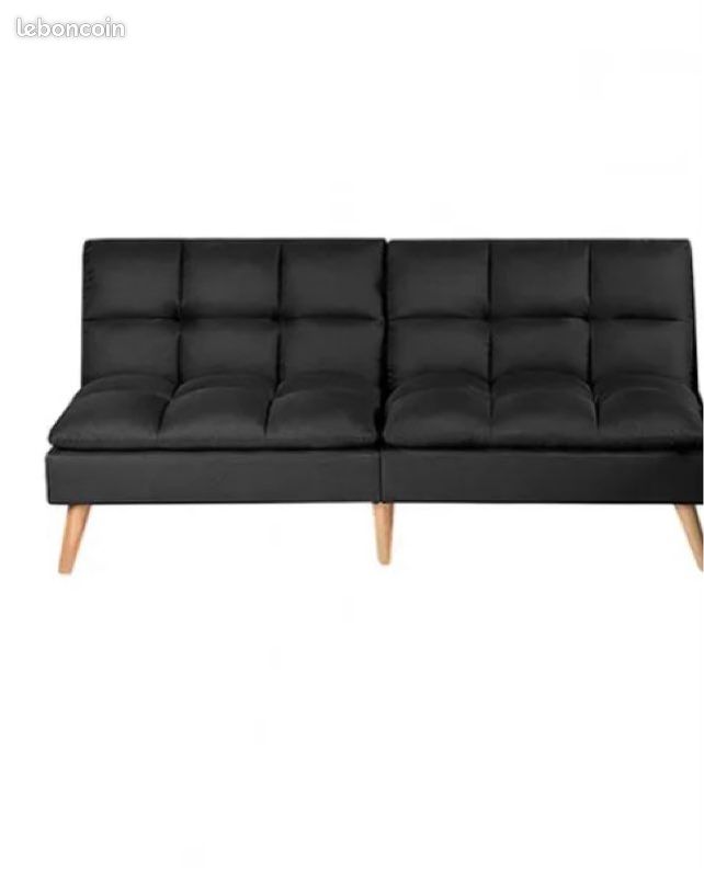 Canapé gris (convertible) (image 1)