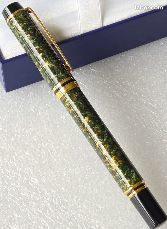 Stylo Roller Waterman Gentleman Vert Bouteille Acier - Comme Neuf, Avec Recharge